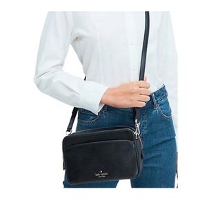 KATE SPADE New York Lauryn Camera Crossbody Bag  Black